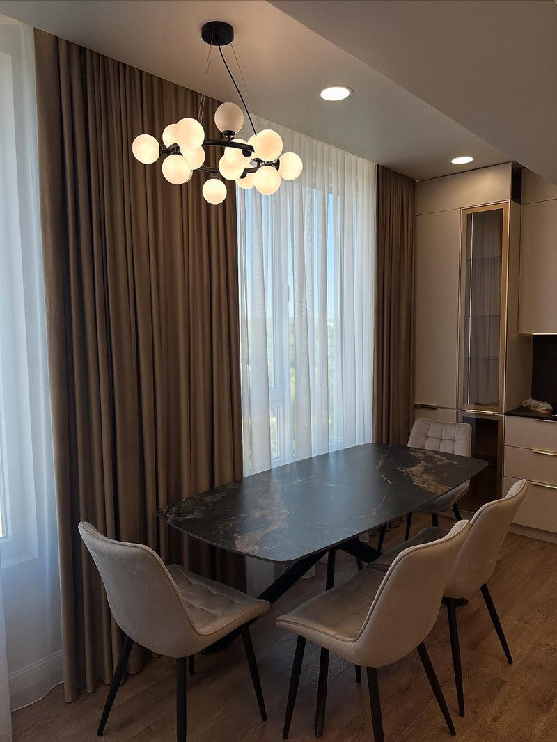 Draperii și perdele pentru salon realizate de Grand Textil – producere și instalare profesională