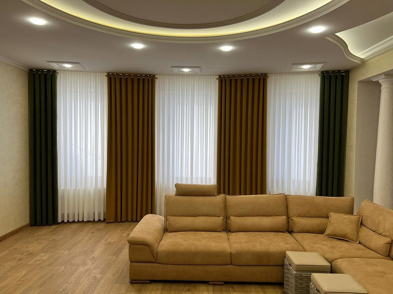 Draperii și perdele pentru salon realizate de Grand Textil – producere și instalare profesională