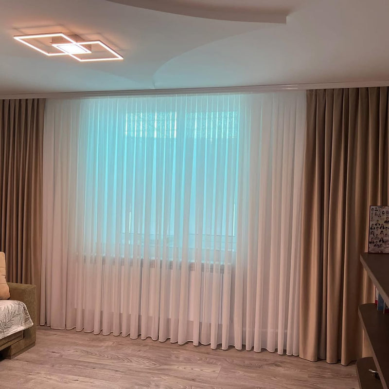 Draperii și perdele pentru salon realizate de Grand Textil – producere și instalare profesională