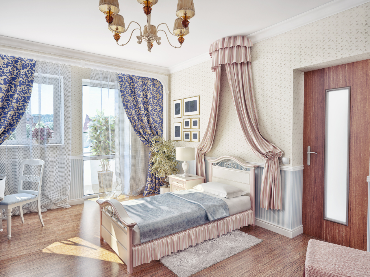 Perdele colorate și sigure pentru camera copilului
